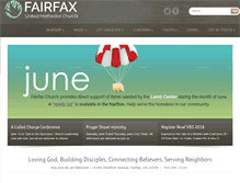 Tablet Screenshot of fairfaxumc.org